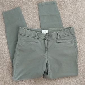 Loft skinny sage green ankle pant